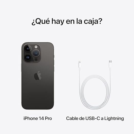 iPhone 14 Pro Max, 128GB, Negro Espacial (Nuevo)