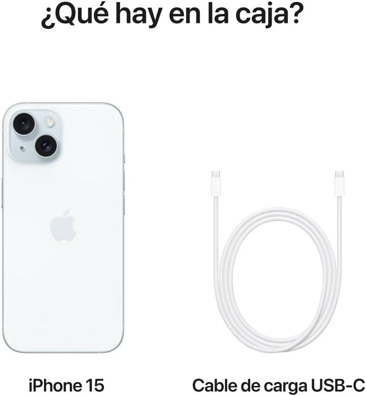 iPhone 15, 128GB, Azul (Nuevo)