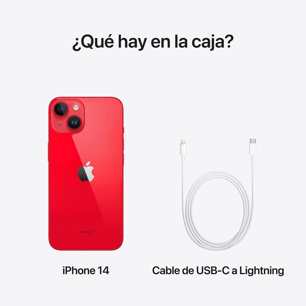 iPhone 14, 128GB, Rojo (Nuevo)
