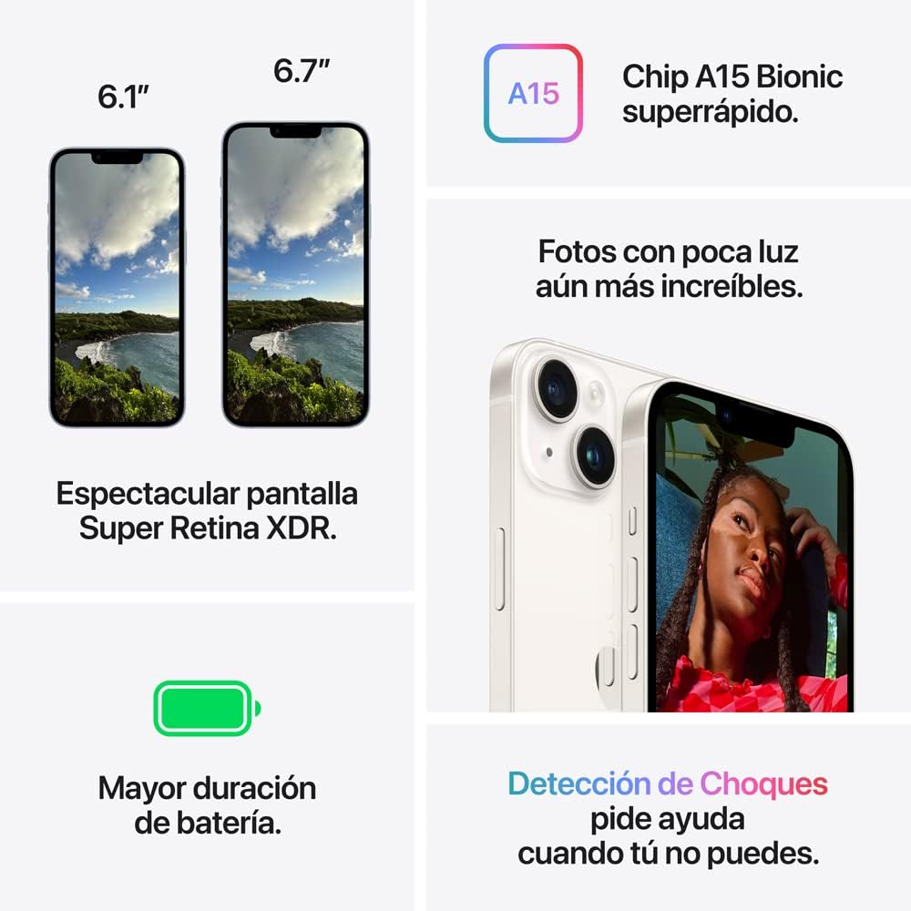 iPhone 14, 128GB, Rojo (Nuevo)
