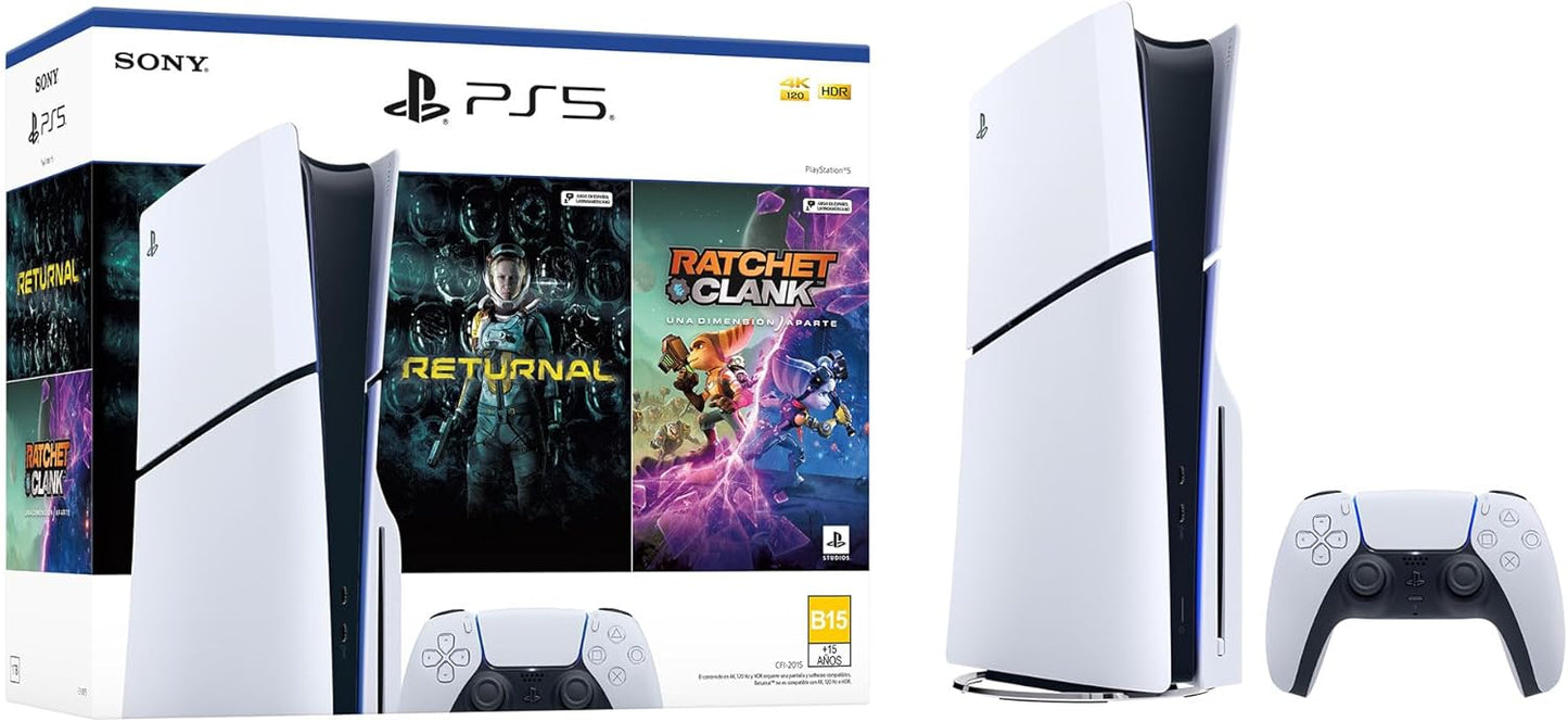 PlayStation®5 (Modelo Slim) - Pack con 2 Juegos - Standard